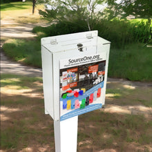 Load image into Gallery viewer, 8.5" x 11" Wall Mount Comment Box or Donation Box with Front Sign Holder