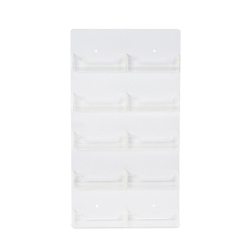 10 Pocket Wall Mount Business Card Holder