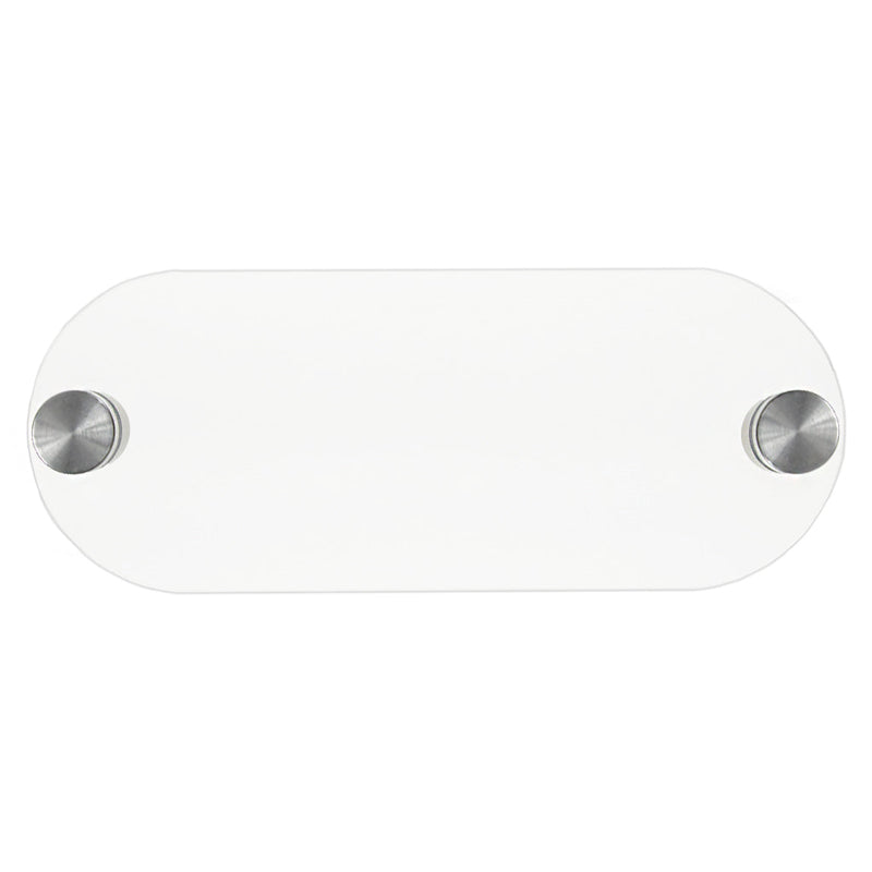 10" x 4" Oval Door Sign with Standoffs