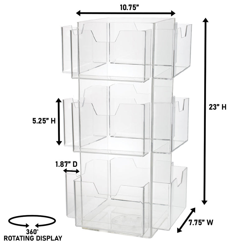 12 pocket rotating greeting card display