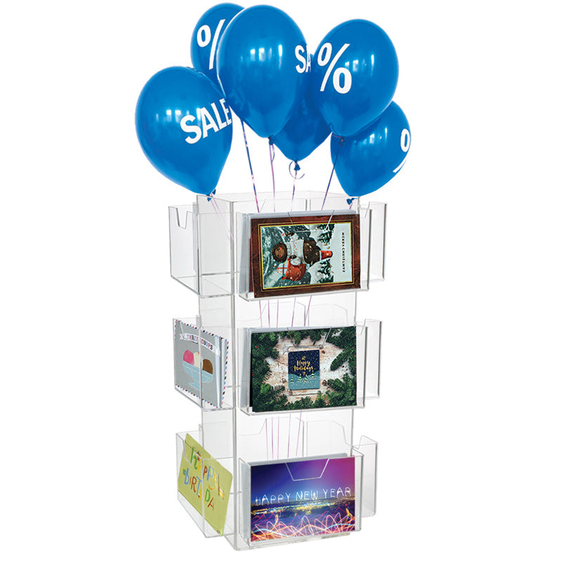 12 pocket rotating greeting card display