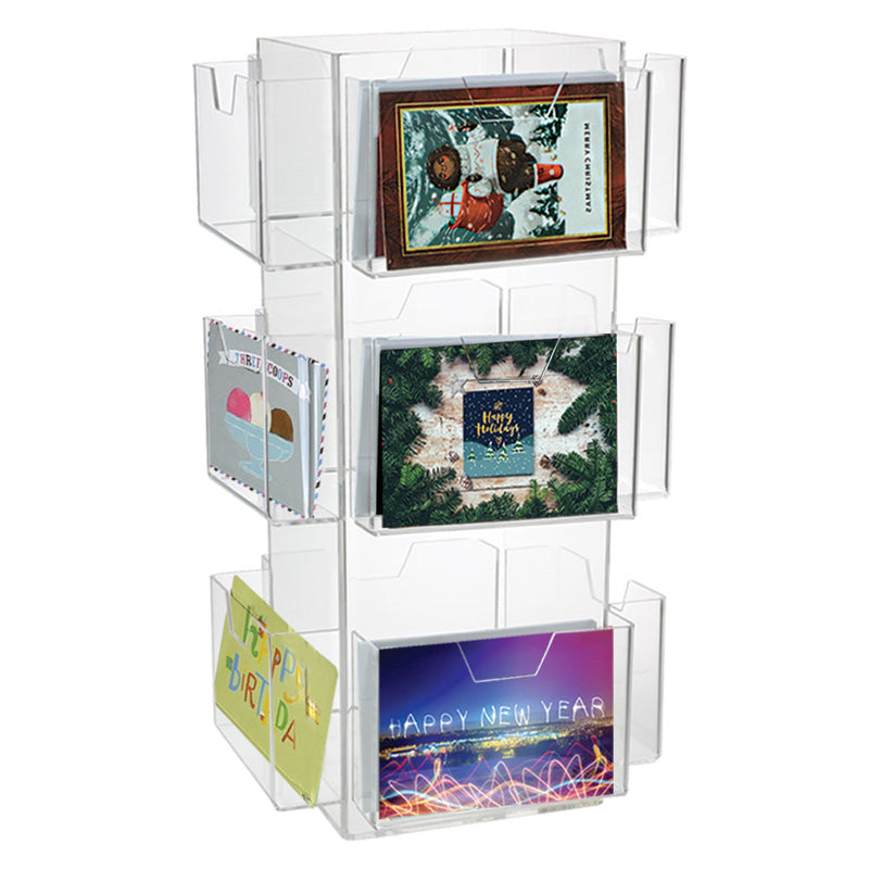 12 pocket rotating greeting card display