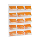15 Pocket Wall Mount Business Card Holder