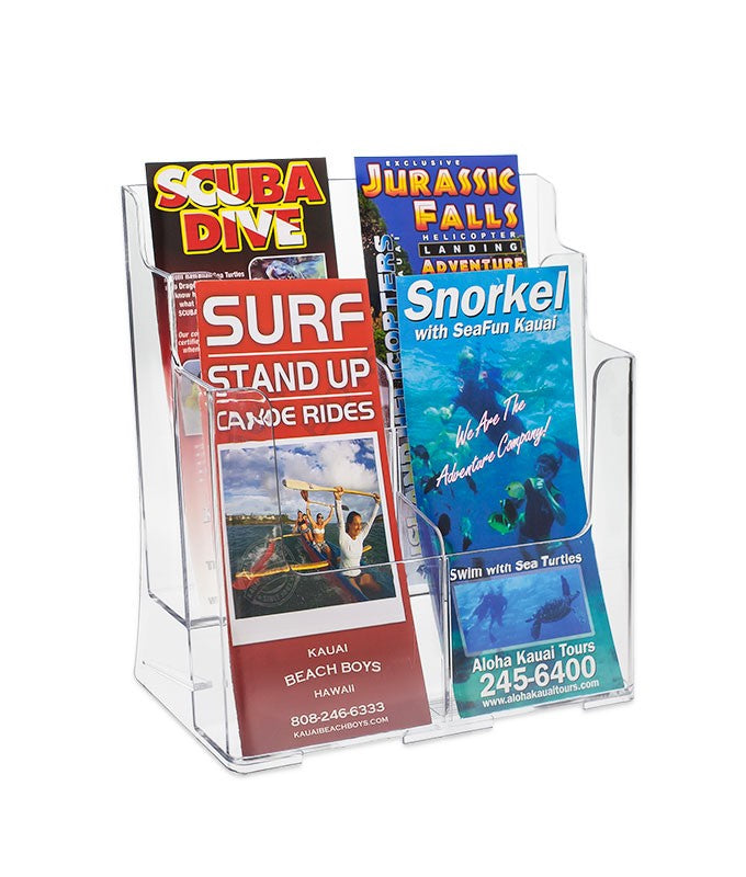 Large Brochure Holder, Tiered