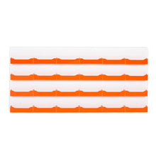 Load image into Gallery viewer, White 24 pocket business card holder with orange pockets
