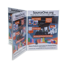 Load image into Gallery viewer, Multi-Panel Table Tent Sign Holder
