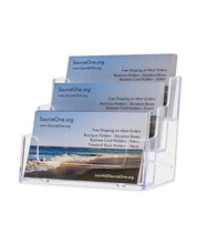 Load image into Gallery viewer, 3 tier 3 pocket business card holder