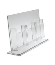 Load image into Gallery viewer, Trifold Brochure Holder for 4" x 9" Brochure, 3 Pocket