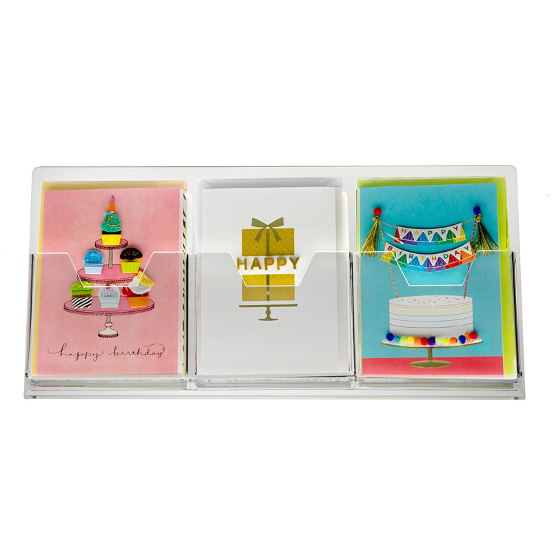 3-Pocket Greeting Card Holder, 5