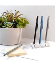 Load image into Gallery viewer, Premium Modern Clear Acrylic Pen Holder