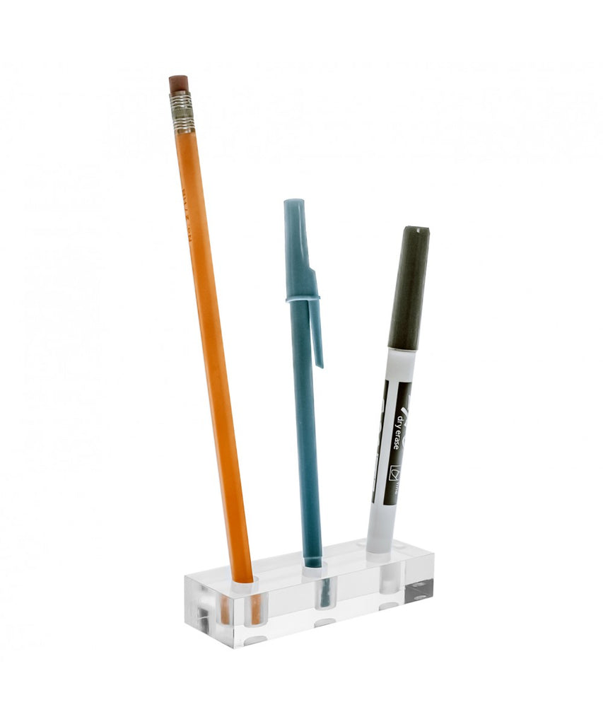 Premium Modern Clear Acrylic Pen Holder