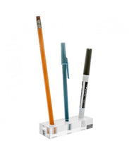 Load image into Gallery viewer, Premium Modern Clear Acrylic Pen Holder