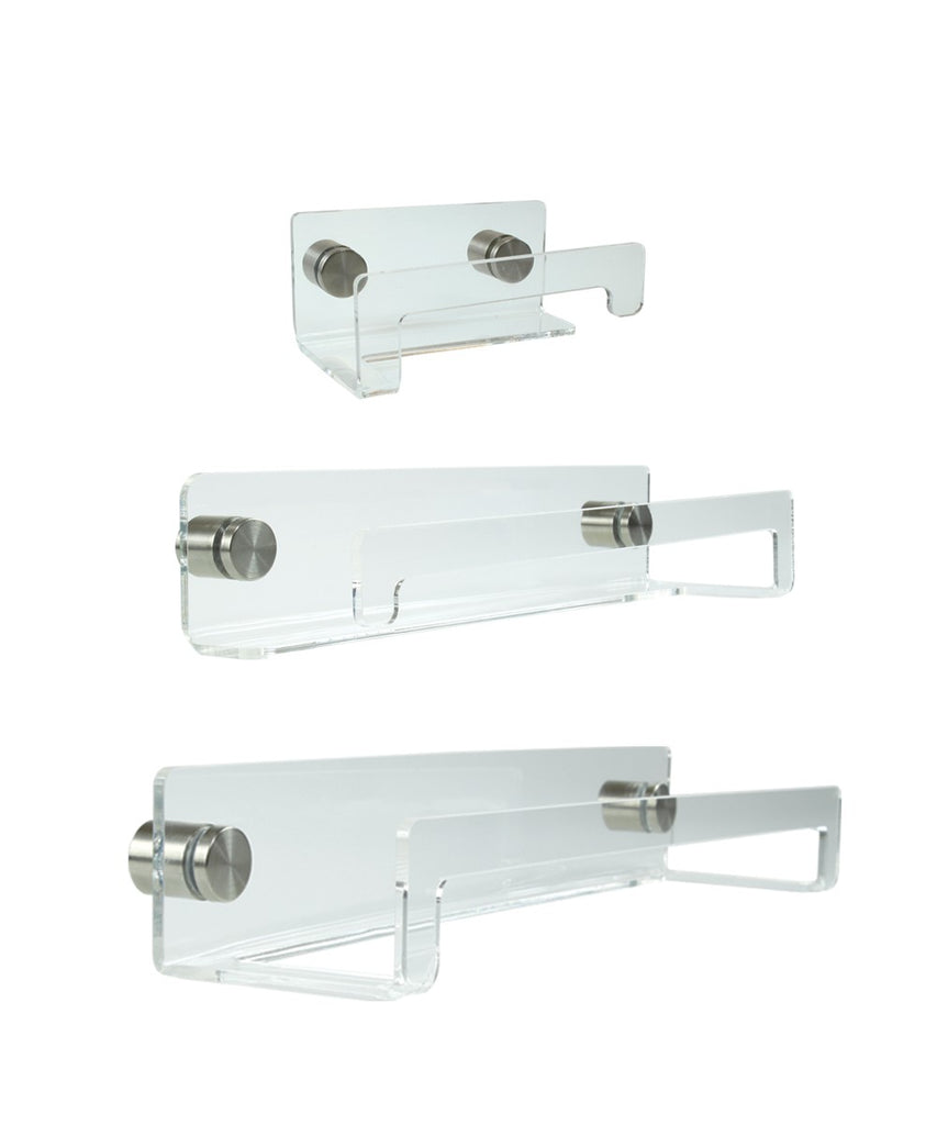 Clear Acrylic Paper Towel Holder, Toilet Paper Holder and Hand Towel Rack