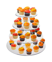 Load image into Gallery viewer, 4-Tier Cupcakes and Dessert Display Stand, 16" Round