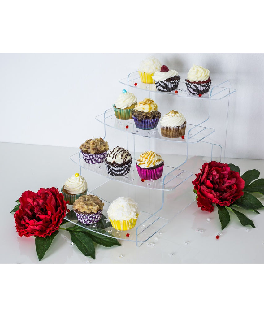 4-Tier Acrylic Step Riser