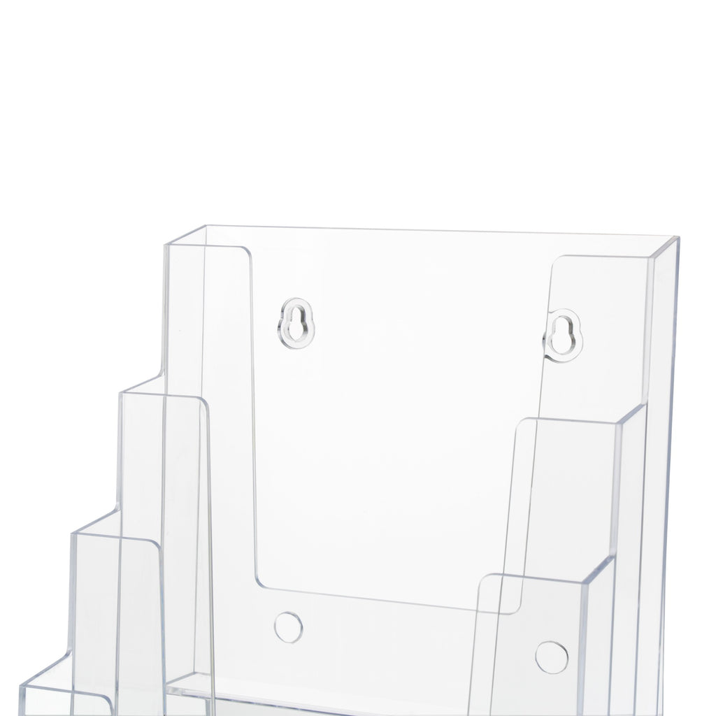 6" Bifold 4-Tier Brochure Holder "booklet Style"