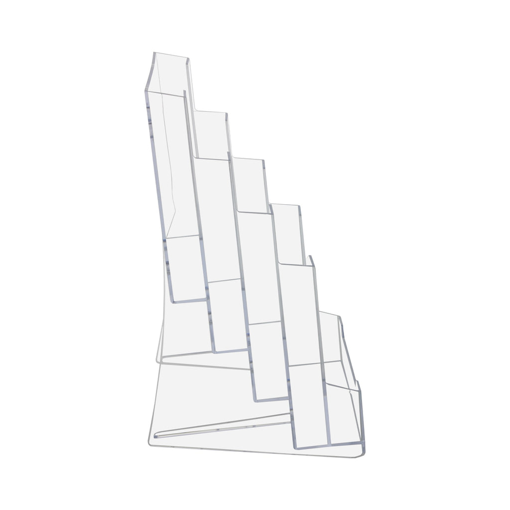 6" Bifold 4-Tier Brochure Holder "booklet Style"