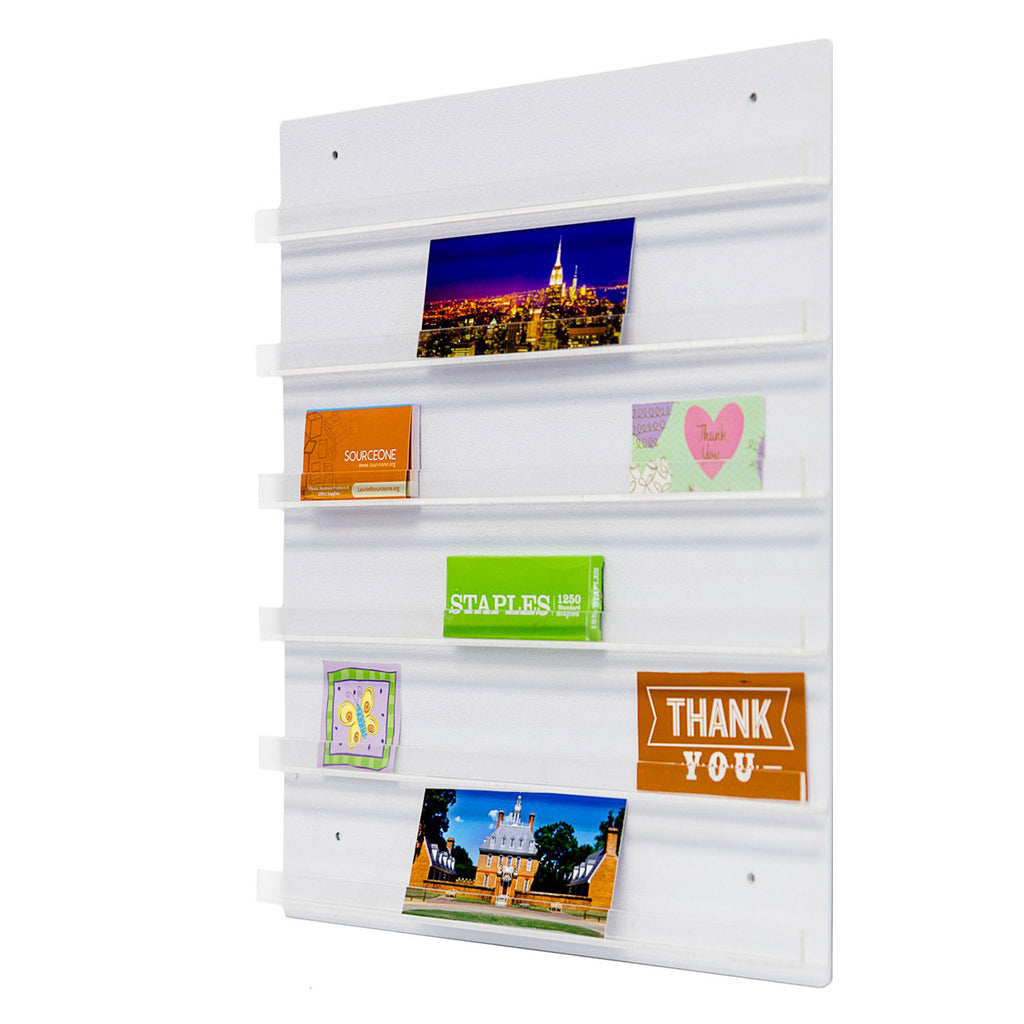 4 or 6 Row Universal Wall Shelving for Cards and Seeds Packet