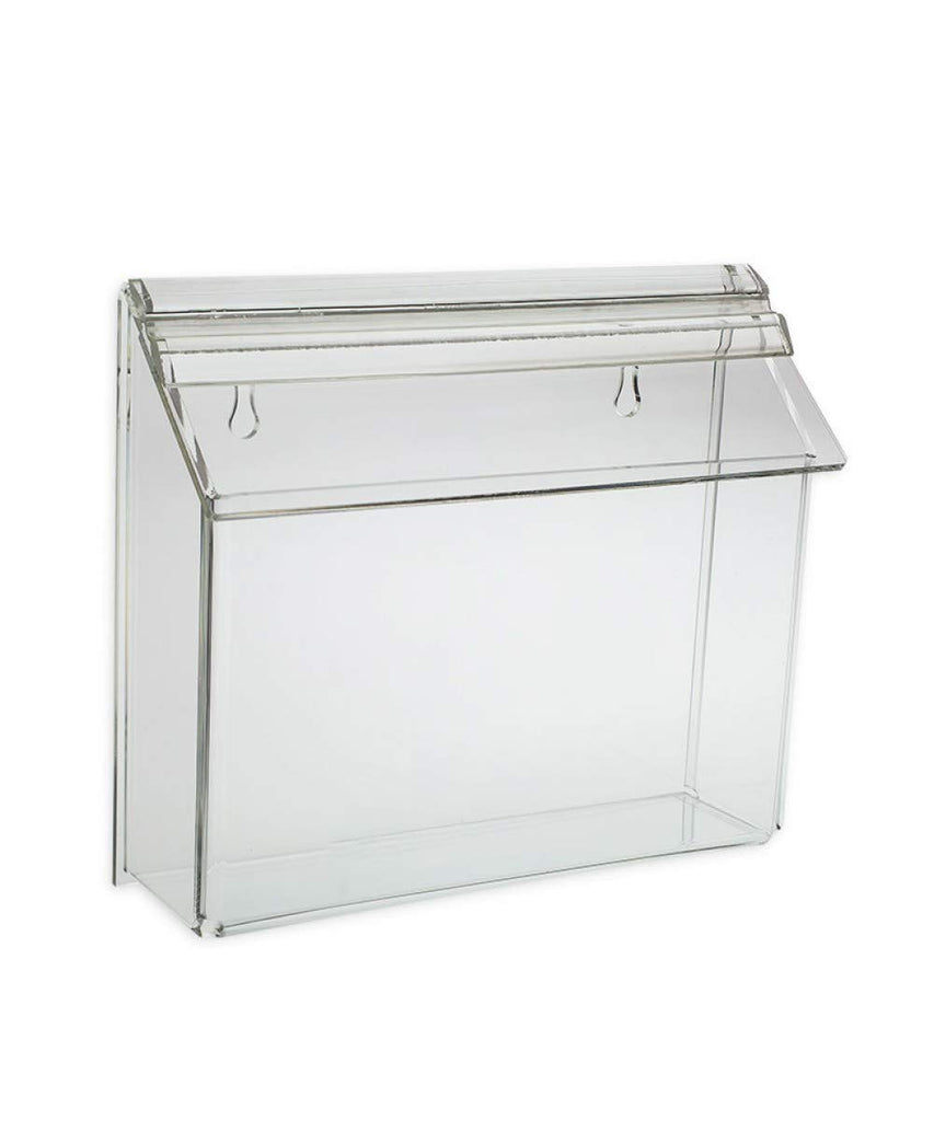 Postcard Holder with Lid for Outdoor Use, Wall Mount