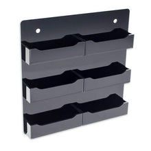 Load image into Gallery viewer, Clear 6 Pocket Wall Mount Business Card Holder