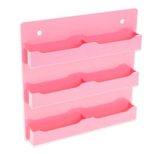 Load image into Gallery viewer, Clear 6 Pocket Wall Mount Business Card Holder