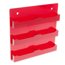 Load image into Gallery viewer, Clear 6 Pocket Wall Mount Business Card Holder