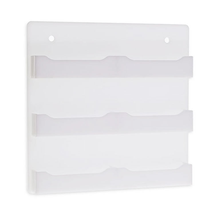 Clear 6 Pocket Wall Mount Business Card Holder