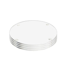 Load image into Gallery viewer, Clear Acrylic Coasters &  Coaster Holders