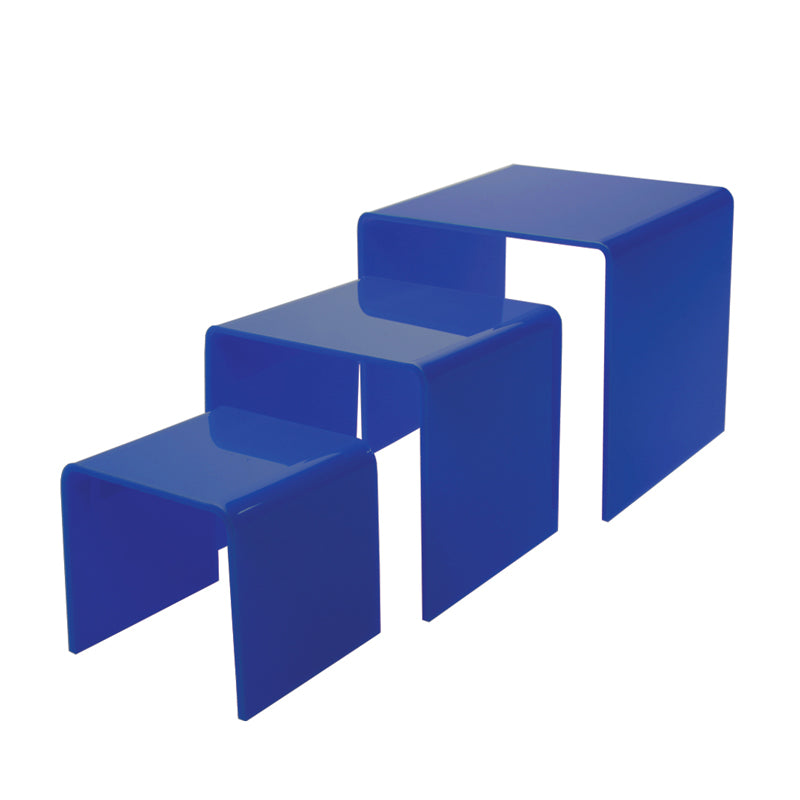 blue 3 piece riser set