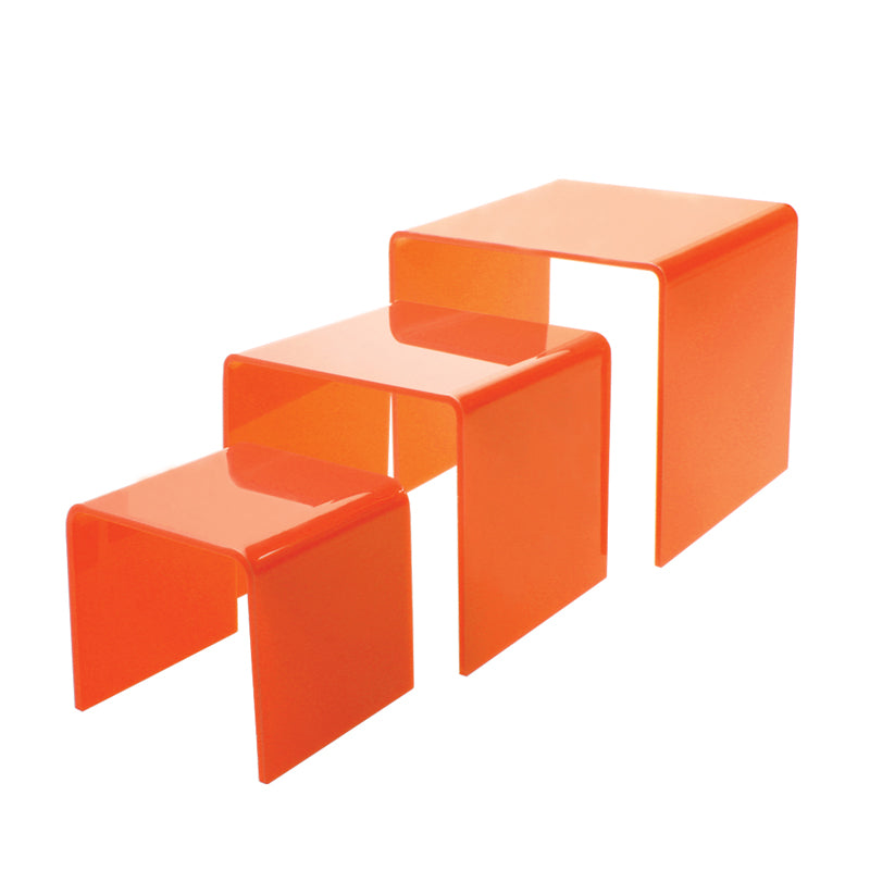 orange 3 piece riser set