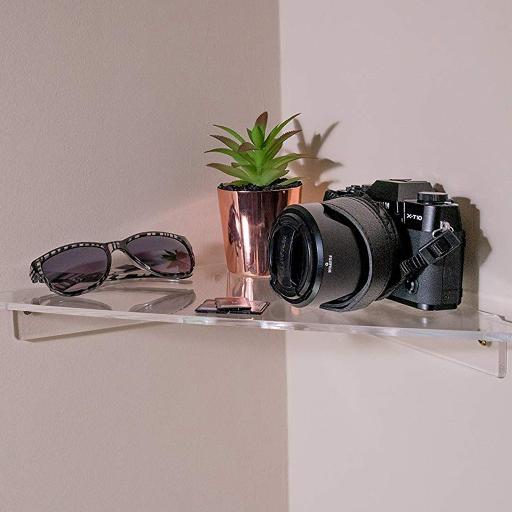 Clear Acrylic Corner Shelf
