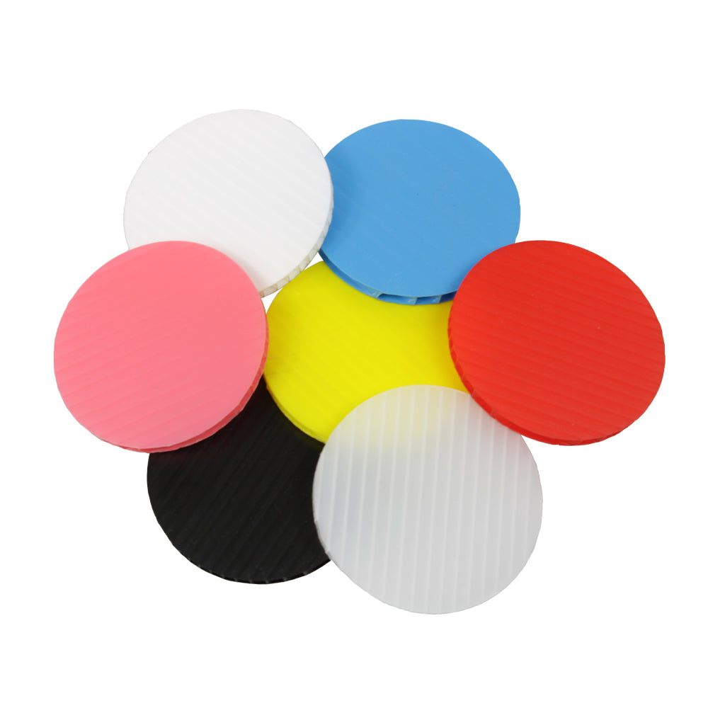 Set of 10 White Poly Foam Circles | Boxed In Boxes, LLC.