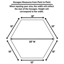 Load image into Gallery viewer, Clear Acrylic Hexagon