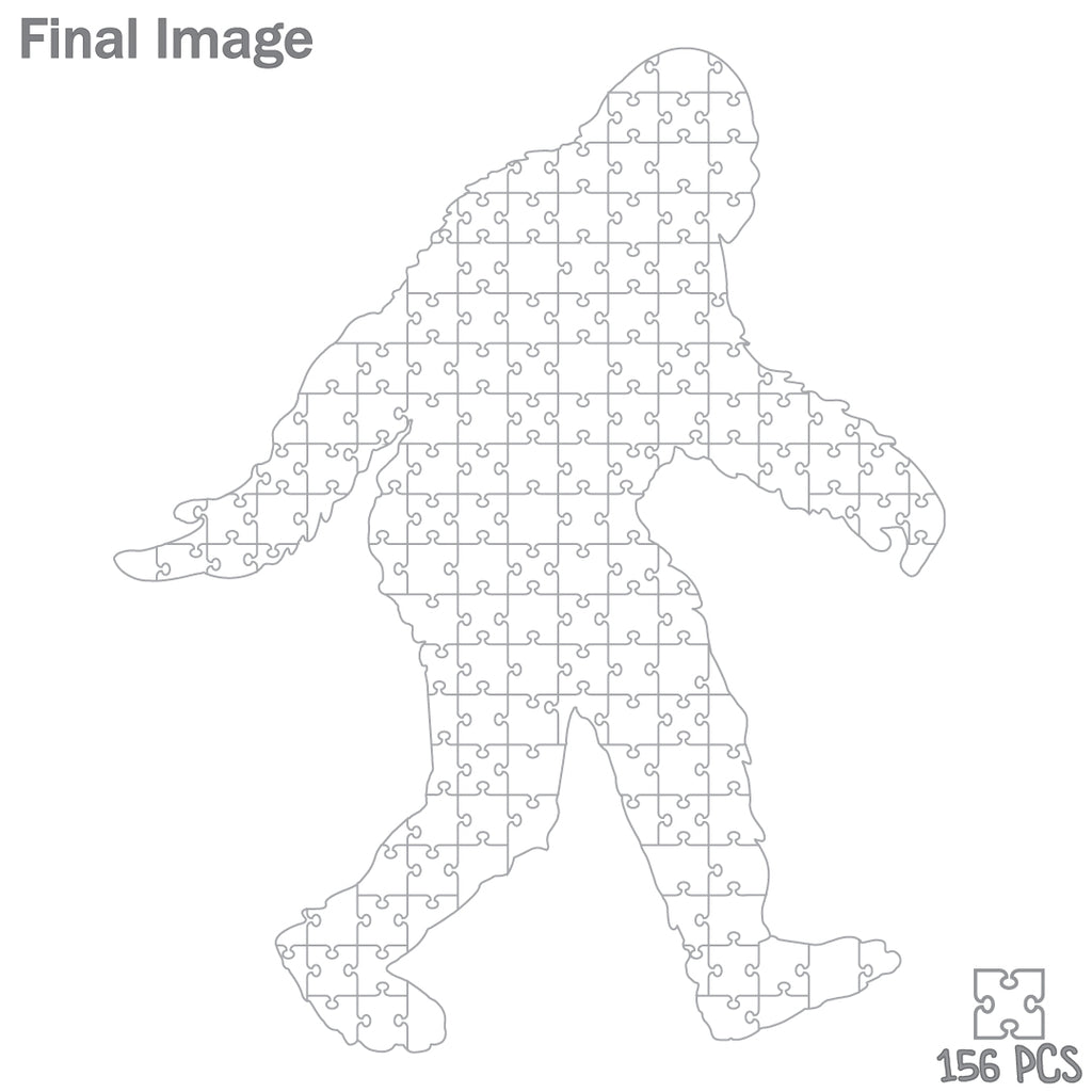 Sasquatch Bigfoot Acrylic Impossible Puzzle - 156 pieces