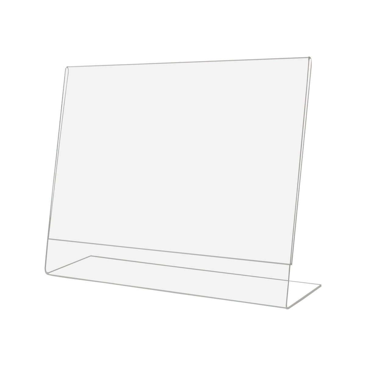 Acrylic Slant Back Sign Holder - Ores Display Systems