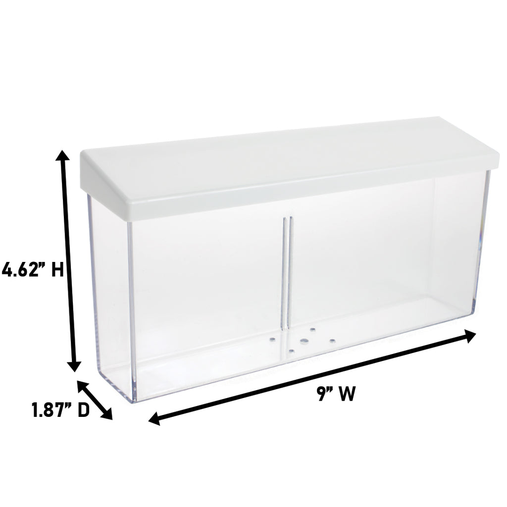 9″ x 4″ Outdoor Brochure Holder, White Lid