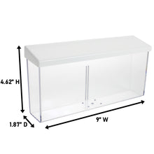 Load image into Gallery viewer, 9″ x 4″ Outdoor Brochure Holder, White Lid