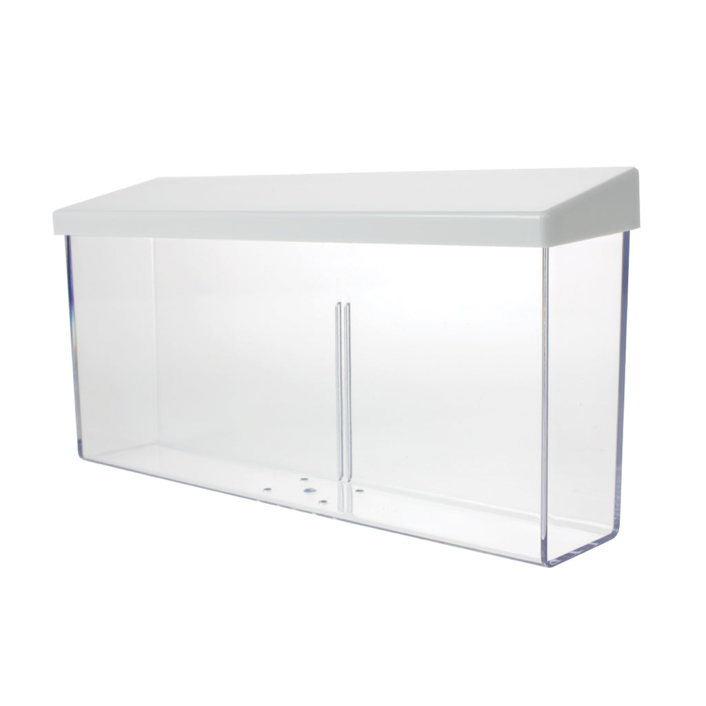 9″ x 4″ Outdoor Brochure Holder, White Lid