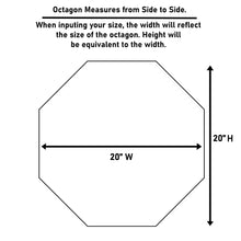 Load image into Gallery viewer, Clear Acrylic Octagon
