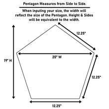 Load image into Gallery viewer, Clear Acrylic Pentagon