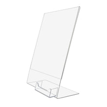 Load image into Gallery viewer, Slant Back Sign Holder with Business Card Pocket