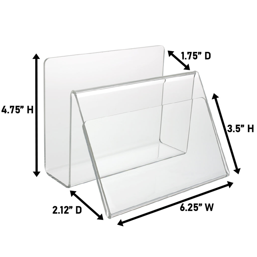 Acrylic Desk Organizer with Picture or Postcard Display