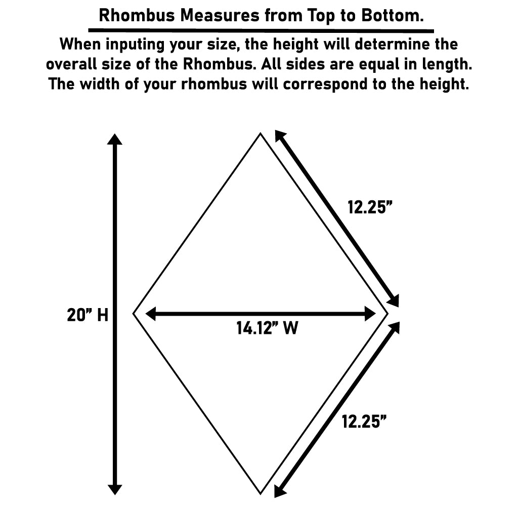 Acrylic Mirror Rhombus