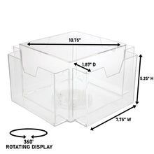 Load image into Gallery viewer, 4 Pocket Rotating Greeting Card Display, 7" x 5"