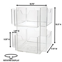 Load image into Gallery viewer, 8 Pocket Rotating Greeting Card Display, 7" x 5"