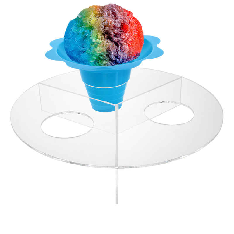 3 Cone Ice Cream or Snow Cone Holder and Display