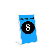 Load image into Gallery viewer, Mini Slant Back Sign Holder, 1.5" x 2"