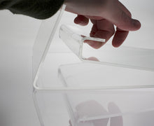 Load image into Gallery viewer, Thick Slant Back Sign Holder with Pull Tab, 8.5 x 11