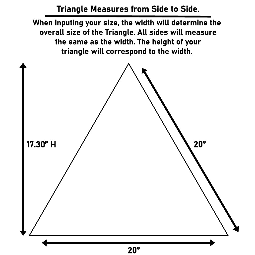 Acrylic Mirror Triangle
