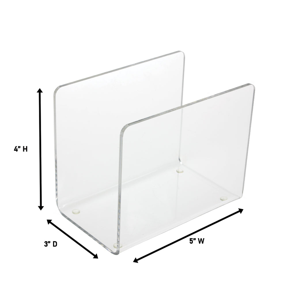 Clear Acrylic Napkin Holder for indoors or outdoors